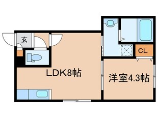 グランセ月寒の物件間取画像